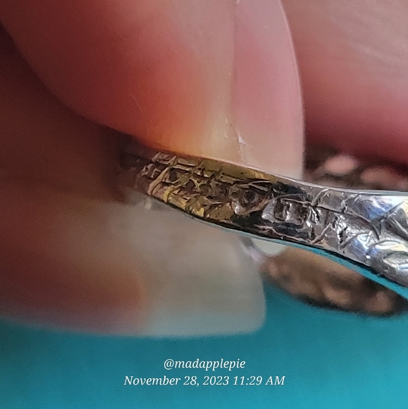 1880 Tiffany & Company Chrysanthemum Spoon Ring Handmade in Sterling Silver #18 - Picture 6 of 16